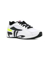 Chaussures de sport blanches et noires Fila