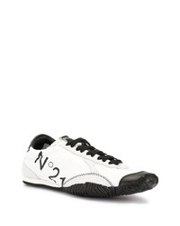 Chaussures de sport blanches et noires N°21