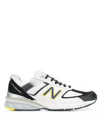 Chaussures de sport blanches et noires New Balance