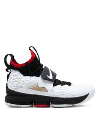 Chaussures de sport blanches et noires Nike