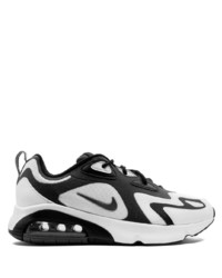 Chaussures de sport blanches et noires Nike