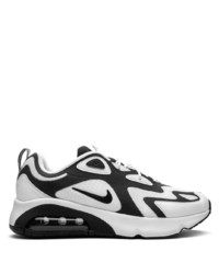 Chaussures de sport blanches et noires Nike