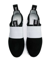 Chaussures de sport blanches et noires Jimmy Choo