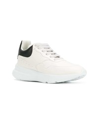 Chaussures de sport blanches et noires Alexander McQueen