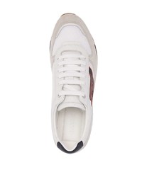 Chaussures de sport blanches et noires Bally