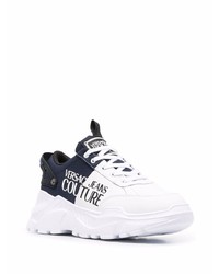 Chaussures de sport blanches et noires VERSACE JEANS COUTURE