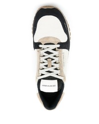 Chaussures de sport blanches et noires Emporio Armani