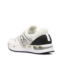 Chaussures de sport blanches et noires White Premiata
