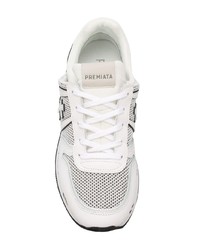 Chaussures de sport blanches et noires White Premiata