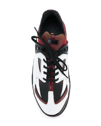Chaussures de sport blanches et noires Kenzo