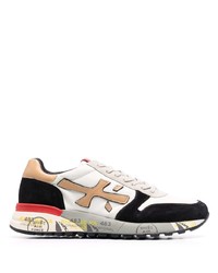 Chaussures de sport blanches et noires Premiata