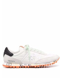 Chaussures de sport blanches et noires Premiata