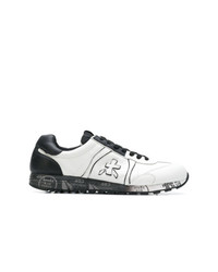 Chaussures de sport blanches et noires Premiata