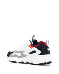 Chaussures de sport blanches et noires Fila