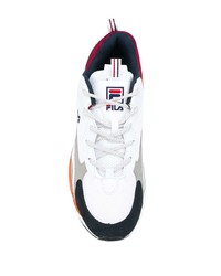 Chaussures de sport blanches et noires Fila