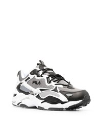 Chaussures de sport blanches et noires Fila