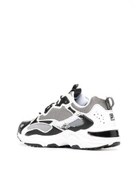 Chaussures de sport blanches et noires Fila