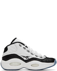 Chaussures de sport blanches et noires Reebok Classics