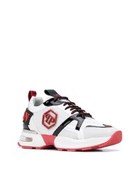 Chaussures de sport blanches et noires Philipp Plein