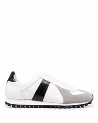 Chaussures de sport blanches et noires Sandro