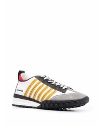 Chaussures de sport blanches et noires DSQUARED2