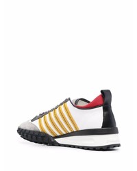 Chaussures de sport blanches et noires DSQUARED2