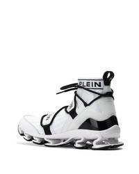 Chaussures de sport blanches et noires Philipp Plein