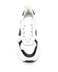 Chaussures de sport blanches et noires Bottega Veneta