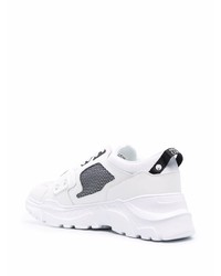 Chaussures de sport blanches et noires VERSACE JEANS COUTURE