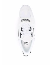 Chaussures de sport blanches et noires VERSACE JEANS COUTURE