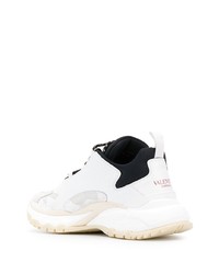 Chaussures de sport blanches et noires Valentino Garavani