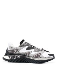 Chaussures de sport blanches et noires Valentino Garavani