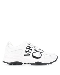 Chaussures de sport blanches et noires VERSACE JEANS COUTURE