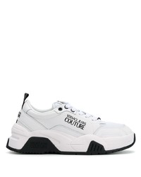 Chaussures de sport blanches et noires VERSACE JEANS COUTURE