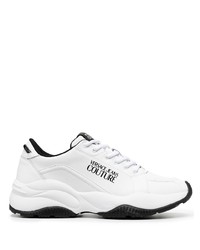 Chaussures de sport blanches et noires VERSACE JEANS COUTURE