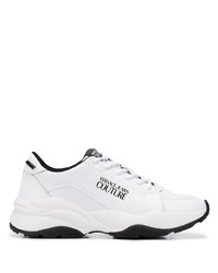 Chaussures de sport blanches et noires VERSACE JEANS COUTURE