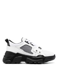 Chaussures de sport blanches et noires VERSACE JEANS COUTURE