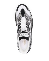 Chaussures de sport blanches et noires Valentino Garavani