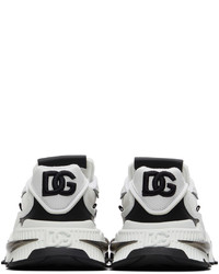 Chaussures de sport blanches et noires Dolce & Gabbana