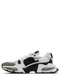 Chaussures de sport blanches et noires Dolce & Gabbana