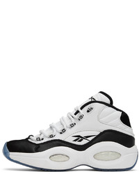 Chaussures de sport blanches et noires Reebok Classics