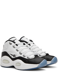 Chaussures de sport blanches et noires Reebok Classics