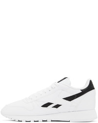 Chaussures de sport blanches et noires Reebok Classics