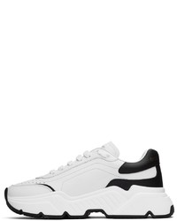 Chaussures de sport blanches et noires Dolce & Gabbana