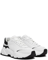 Chaussures de sport blanches et noires Dolce & Gabbana