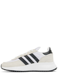 Chaussures de sport blanches et noires adidas Originals