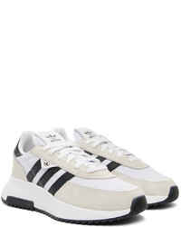 Chaussures de sport blanches et noires adidas Originals