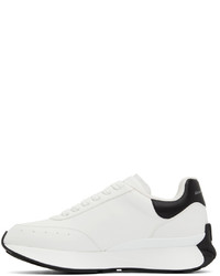 Chaussures de sport blanches et noires Alexander McQueen