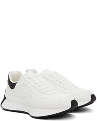 Chaussures de sport blanches et noires Alexander McQueen