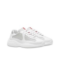 Chaussures de sport blanches Prada